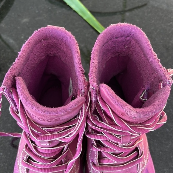Crocs Lilac Lace Up Waterproof Boots Size 6 - Picture 7 of 7